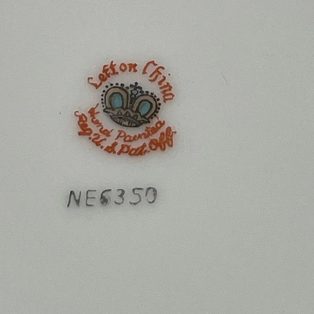 Vintage Lefton Reticulated China Hand-Painted Porcelain Plate (Pattern NE6350)